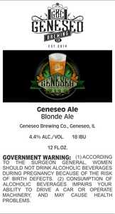 Geneseo Brewing Co Geneseo Ale