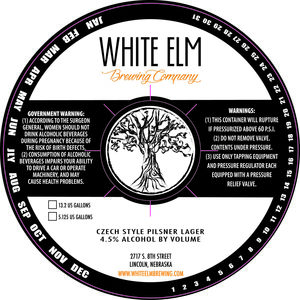 White Elm Czech Style Pilsner 