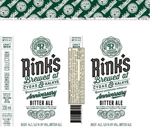 Rinks Bitter Ale October 2017