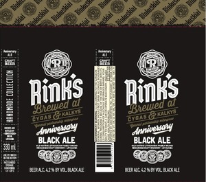 Rinks Black Ale October 2017