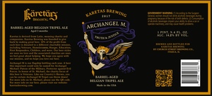 Karetas Brewing Company Archangel M. October 2017