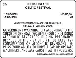 Goose Island Celtic Festival October 2017