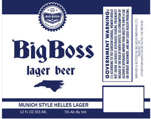 Big Boss Brewing Co Big Boss Lager