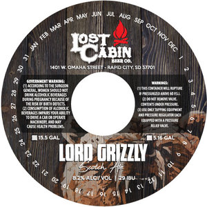 Lost Cabin Beer Co. Lord Grizzly