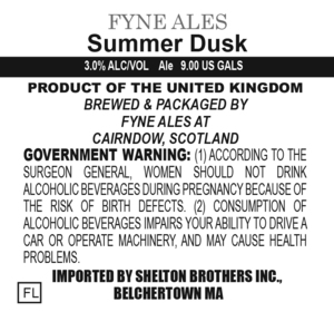 Fyne Ales Summers Dusk October 2017