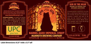 Mammoth Brewing Company Lair Of The Bear October 2017