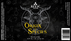 Relic Brewing Origin Of Species October 2017