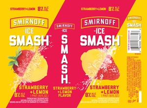 Smirnoff Ice Smash Strawberry + Lemon