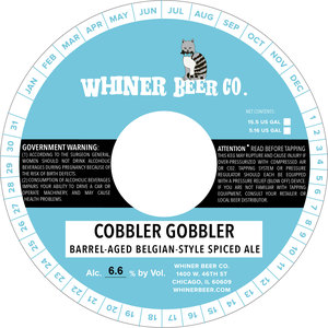 Whiner Beer Co Cobbler Gobbler October 2017