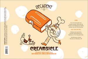Decadent Ales Creamsicle October 2017