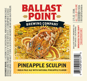 Ballast Point Pineapple Sculpin October 2017