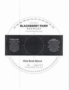 Blackberry Farm Wild Brett Blend October 2017