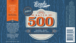 Begyle Brewing Batch 500 October 2017