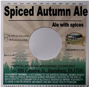 Appalachian Brewing Company Spiced Autumn Ale October 2017