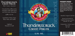 Highland Brewing Co Thunderstruck November 2017