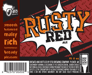 O'so Brewing Company Rusty Red November 2017