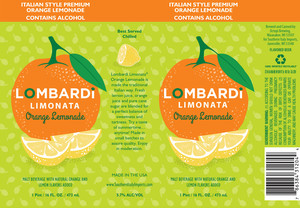 Lombardi Limonata Orange Lemonade