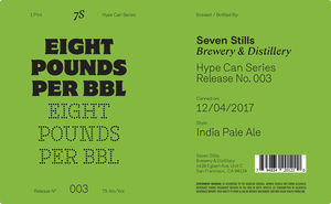 Seven Stills 8 Pounds Per Bbl