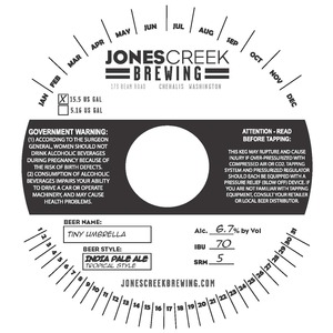 Jones Creek Brewing Tiny Umbrella