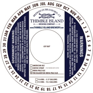 Thimble Island Brewing Company Blackfish November 2017