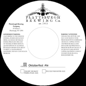 Plattsburgh Brewing Co Oktoberfest