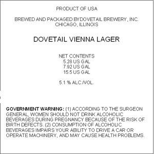 Dovetail Vienna Lager 