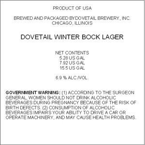 Dovetail Winter Bock 