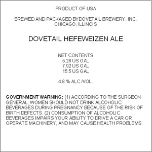 Dovetail Hefeweizen 