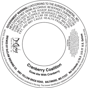 Duclaw Brewing Company Cranberry Coalition