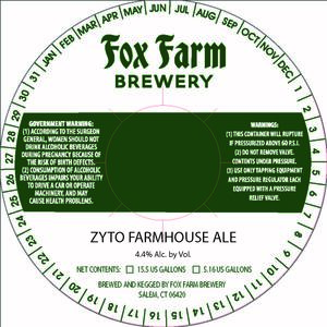 Zyto Farmhouse Ale November 2017