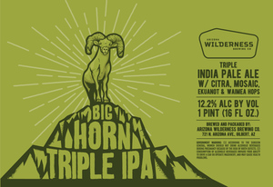 Arizona Wilderness Brewing Co. Big Horn Triple IPA