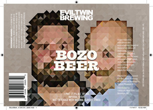 Evil Twin Brewing Bozo Beer November 2017