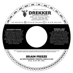 Drekker Brewing Company Brain Freeze