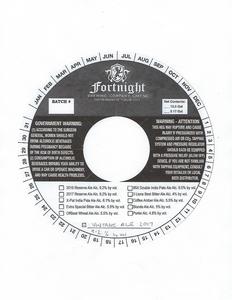Fortnight Brewing Company Vintage Ale 2017 November 2017
