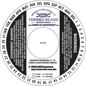 Thimble Island Brewing Company Chocobock November 2017
