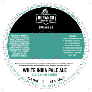 Durango Brewing Co White India Pale Ale