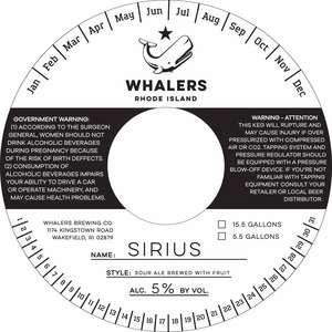 Whalers Brewing Company Sirius