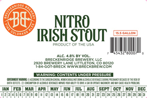 Breckenridge Brewery Nitro Irish Stout