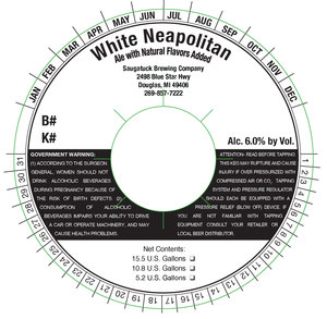 Saugatuck Brewing Company White Neapolitan November 2017