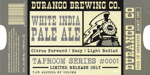 Durango Brewing Co White India Pale Ale November 2017