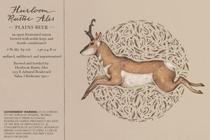 Heirloom Rustic Ales Plains Beer November 2017