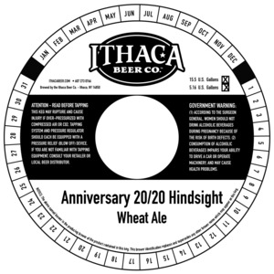 Ithaca Beer Co. Anniversary 20/20 Hindsight November 2017