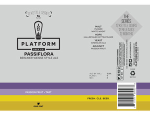 Platform Beer Co. Passiflora