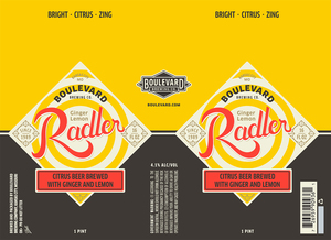 Boulevard Ginger-lemon Radler