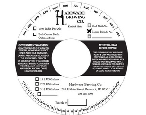 Hardware Brewing Co. James Blonde Ale