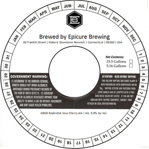 Epicure Brewing Gbgb Rodenzok Sour Cherry Ale