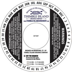Thimble Island Brewing Company Off The Branch November 2017