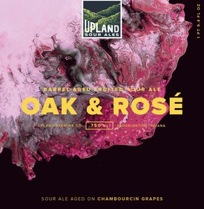 Upland Brewing Company Oak & Rose November 2017