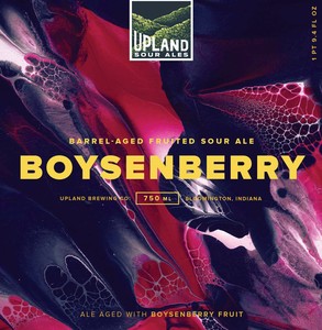 Upland Brewing Company Boysenberry November 2017