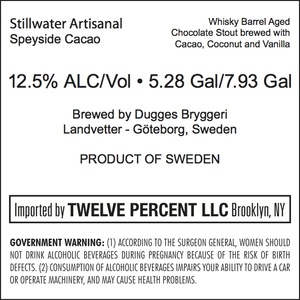 Stillwater Artisanal Speyside Cacao November 2017